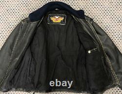 Harley Davidson Men's (M. +) PANHEAD' Convertible Leather Jacket, Patina