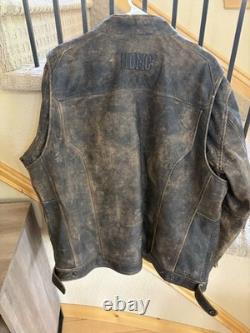 Harley-Davidson Men's Miramar Distressed Leather Jacket, Brown 97128-16VM