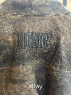 Harley-Davidson Men's Miramar Distressed Leather Jacket, Brown 97128-16VM