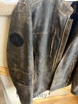 Harley-Davidson Men's Miramar Distressed Leather Jacket, Brown 97128-16VM