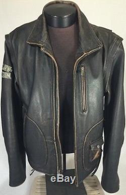 Harley Davidson Men's PANHEAD II 2 Convertible Leather Jacket Vest L ...