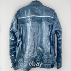 Harley-Davidson Men's Passing Link Embossed leather jacket size Large/Tall