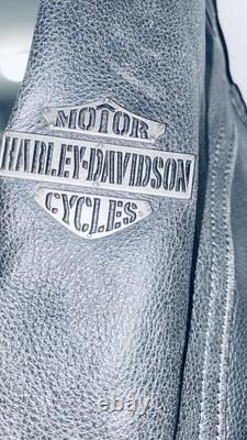 Harley-Davidson Men's Passing Link Embossed leather jacket size Large/Tall