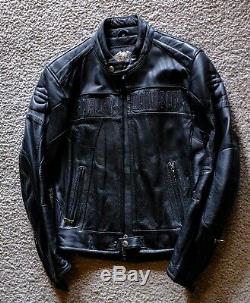 Harley Davidson Men's Perforated Leather Jacket, Size Medium