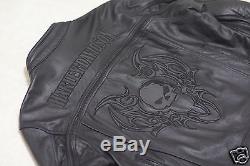 Harley Davidson Men's Reflective Blade Swithchback Leather Jacket 2XL 97071-09VM