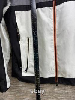 Harley Davidson Men's Riding Jacket Size XL Black White Full Zip