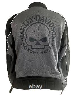 Harley-Davidson Men's Riding Mesh Jacket, Willie G. Skull, 98092-15VM XL