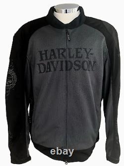 Harley-Davidson Men's Riding Mesh Jacket, Willie G. Skull, 98092-15VM XL