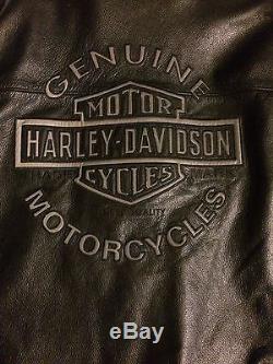 Harley Davidson Men's Road Warrior 3 in 1 Leather Jacket 2 XL 98138-09VM