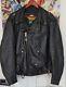 Harley Davidson Men's SHOVELHEAD Black Leather Jacket Size L Made in USA