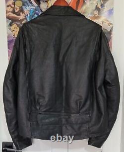 Harley Davidson Men's SHOVELHEAD Black Leather Jacket Size L Made in USA