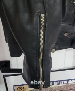 Harley Davidson Men's SHOVELHEAD Black Leather Jacket Size L Made in USA