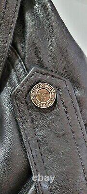 Harley Davidson Men's SHOVELHEAD Black Leather Jacket Size L Made in USA