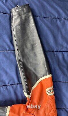 Harley-Davidson Men's SPEED Leather Jacket 98144-03VM Orange Racing Men's XL