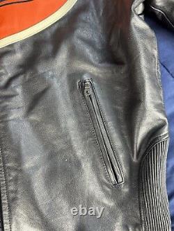 Harley-Davidson Men's SPEED Leather Jacket 98144-03VM Orange Racing Men's XL