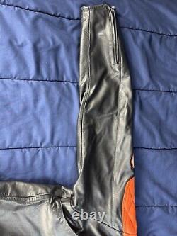 Harley-Davidson Men's SPEED Leather Jacket 98144-03VM Orange Racing Men's XL