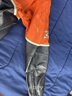 Harley-Davidson Men's SPEED Leather Jacket 98144-03VM Orange Racing Men's XL