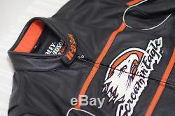 Harley Davidson Men's Screamin Eagle Leather Jacket 2XL Raceway 98226-06VM RARE