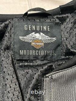 Harley Davidson Men's Trenton Riding Jacket Motorcycle Mesh Fabric Jacket Size L