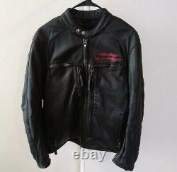 Harley-Davidson Men's WINDRIDER Black Leather Jacket 97004-06VM L Heavy with Liner