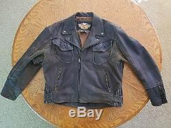 Harley Davidson Men's XXL Billings Distressed Leather Motorcycle Jacket