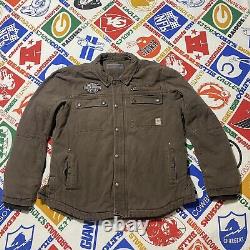 Harley-Davidson Men's Zip-Off Hood Workwear Casual Jacket XL Brown 97413-20VM