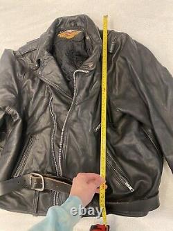 Harley Davidson Men's leather jacket 3XL. 56 TALL. Back support. XXXL