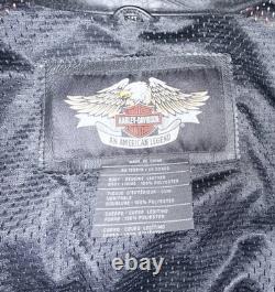 Harley Davidson Mens Camber Leather Motorcycle Jacket XL