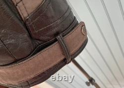 Harley Davidson Mens Leather Jacket Large Black Riding Motorcycle Vintage Style