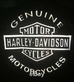 Harley Davidson Mens ROAD WARRIOR 3N1 Leather Jacket Medium Black Reflective