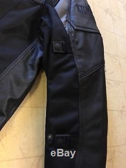 Harley Davidson Mens Rivage Black Leather & Mesh Jacket 3XL 97427-14VM EUC HTF