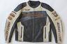 Harley Davidson Mens Sprocket Racing Off-White Leather Jacket Race XL 97117-12VM