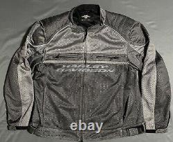 Harley Davidson Mesh Motorcycle Jacket Armor Mens 3XL