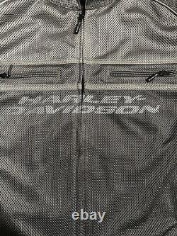 Harley Davidson Mesh Motorcycle Jacket Armor Mens 3XL