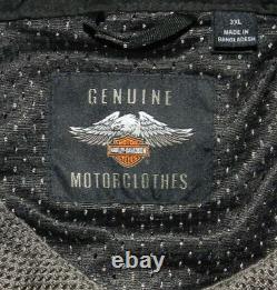 Harley Davidson Mesh Motorcycle Jacket Armor Mens 3XL