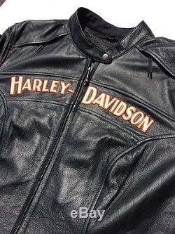 Harley Davidson Miss Enthusiast 3N1 Leather Jacket Women's 1W Black 98142-09VW