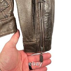 Harley-Davidson Motor Clothes Leather Jacket and Chaps Mens Size Small Brown