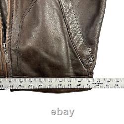 Harley-Davidson Motor Clothes Leather Jacket and Chaps Mens Size Small Brown