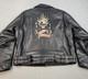 Harley Davidson Motorcycle BLAZING BONES Leather Jacket Flaming Skull Men's 2XL
