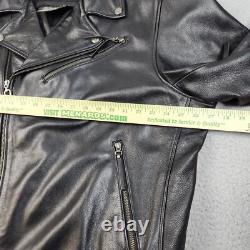 Harley Davidson Motorcycle BLAZING BONES Leather Jacket Flaming Skull Men's 2XL