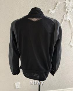 Harley Davidson Motorcycle Bar & Shield Mesh Riding Jacket Size M Excellent