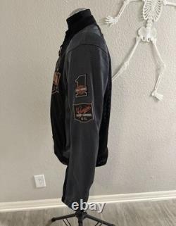 Harley Davidson Motorcycle Bar & Shield Mesh Riding Jacket Size M Excellent