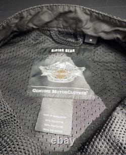 Harley Davidson Motorcycle Bar & Shield Mesh Riding Jacket Size M Excellent