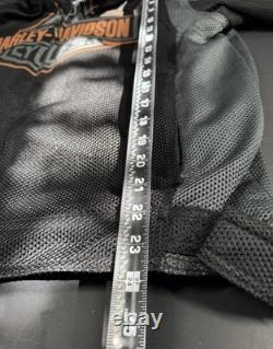 Harley Davidson Motorcycle Bar & Shield Mesh Riding Jacket Size M Excellent