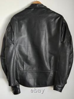 Harley Davidson Motorcycle Biker Black Leather Jacket Mens XXL Made USA