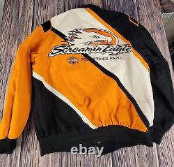 Harley Davidson Motorcycle Canvas Driver Jacket Screamin Eagle Size Large