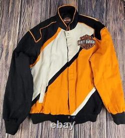 Harley Davidson Motorcycle Canvas Driver Jacket Screamin Eagle Size Large