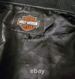 Harley Davidson Motorcycle Canvas Driver Jacket Screamin Eagle Size Large