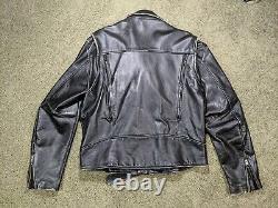 Harley Davidson Motorcycle Classic Biker Leather Jacket Vented Distress Size 2XL