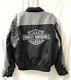 Harley-Davidson Motorcycle Jacket OEM Men's Black & Gray Cruiser Racing Men's L